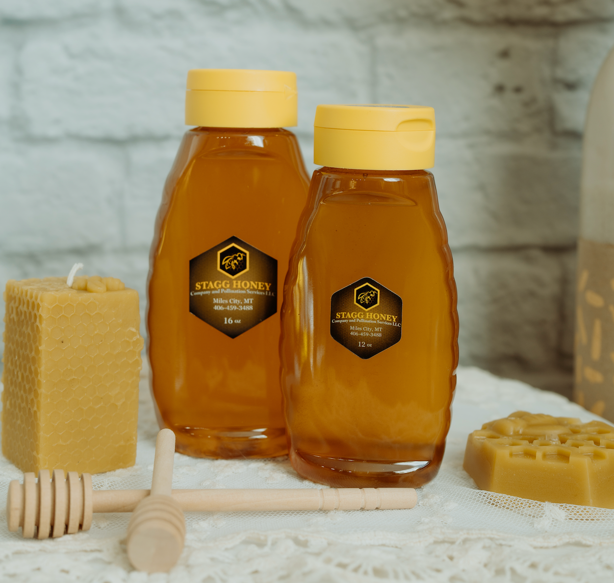 Pure, Raw Honey: 12oz Squeeze